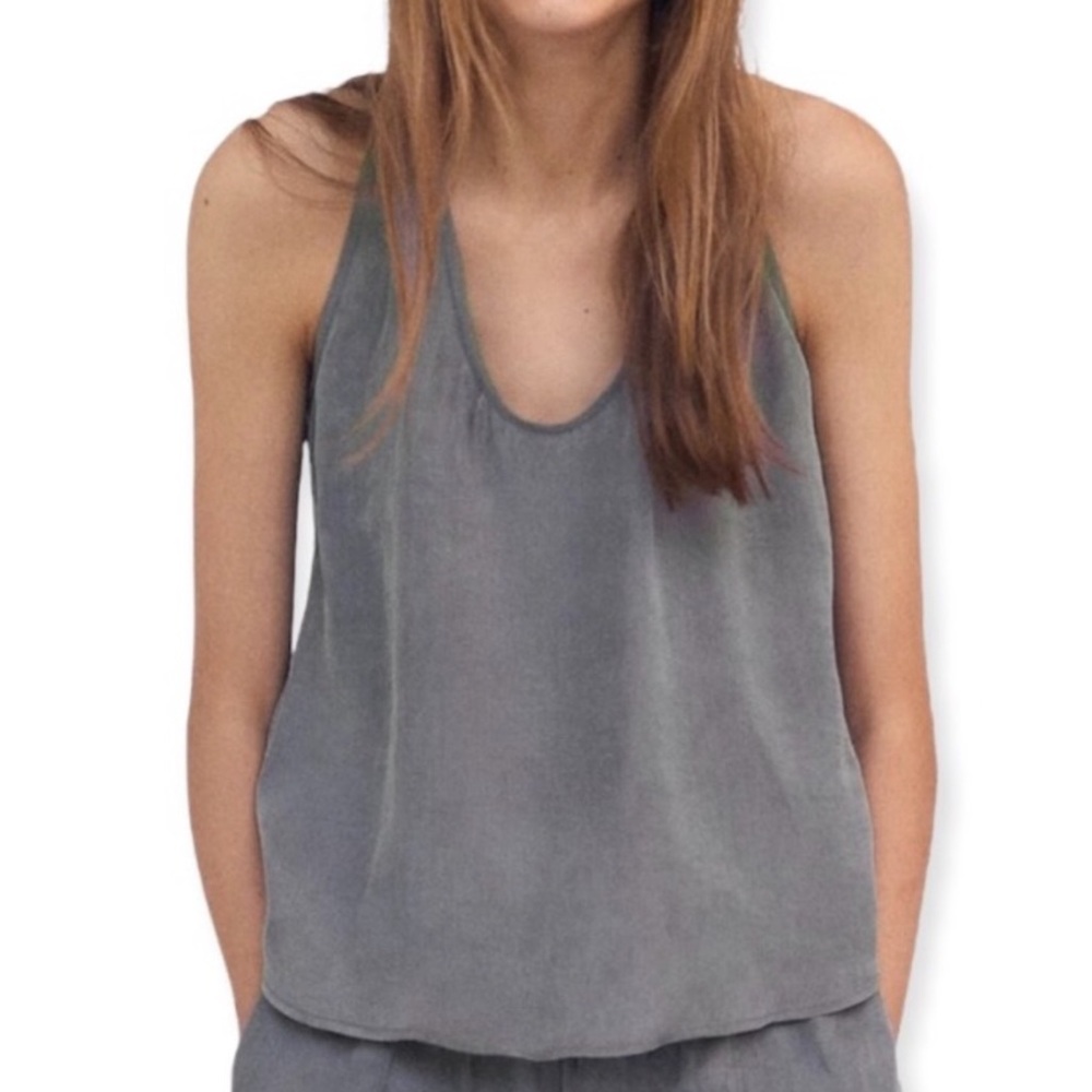 Zara Satin Tank Top